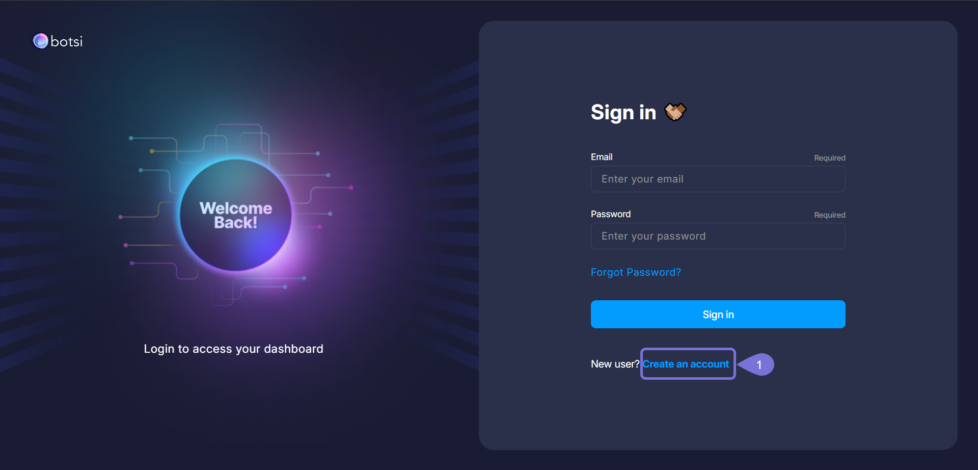 Image showing the sign up page