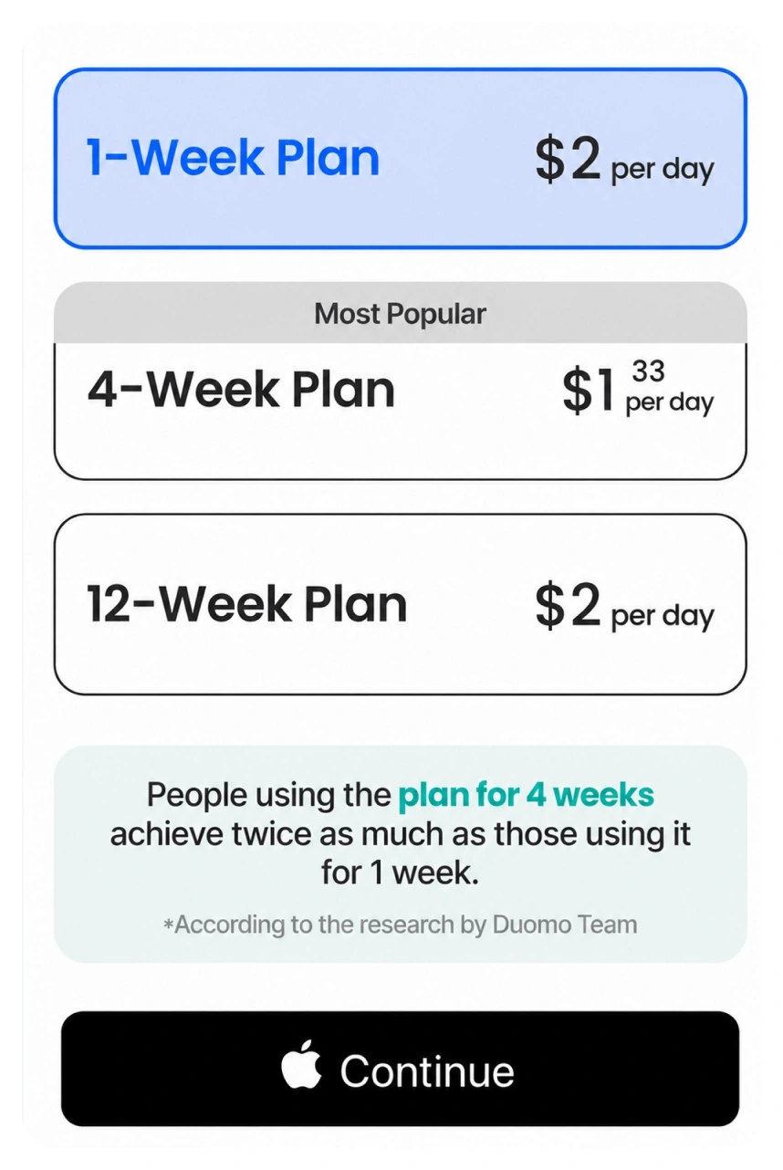 Paywall CTA test comparing Continue against Subscribe as the button copy