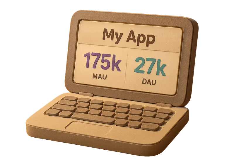 My App — 175k MAU, 27k DAU